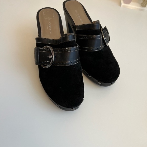 Liz Claiborne Black Suede Clogs - Picture 16 of 16